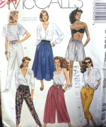 5452 McCalls  FLARE SKIRT, CULLOTTES & PANTS 2 LENGTHS PATTERN 10,12 Sm or Med 14, 16 choice uncut